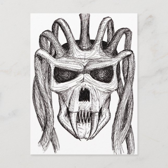 dread skull postcard (Front)