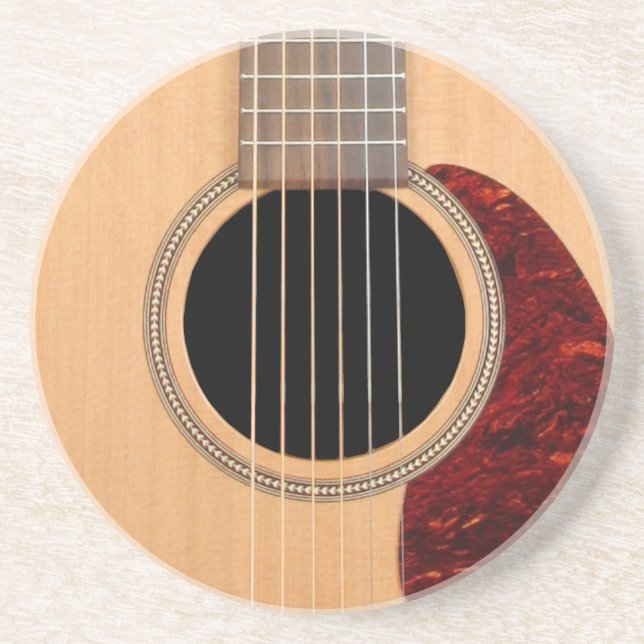 Dreadnought Acoustic 6 String Guitar Coaster (Front)