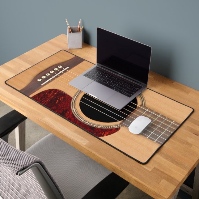 Dreadnought Acoustic 6 String Guitar Desk Mat (Office 2)