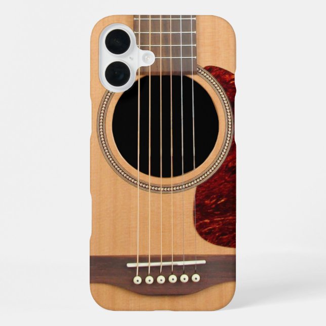Dreadnought Acoustic 6 String Guitar iPhone Case (Back)