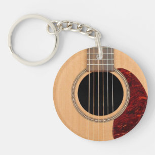 Dreadnought Acoustic 6 String Guitar Key Ring
