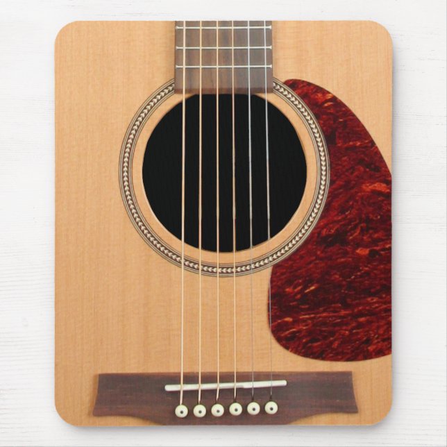 Dreadnought Acoustic 6 String Guitar Mouse Pad (Front)