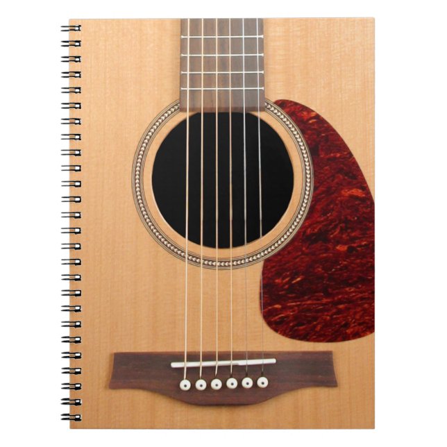 Dreadnought Acoustic 6 String Guitar Notebook (Front)