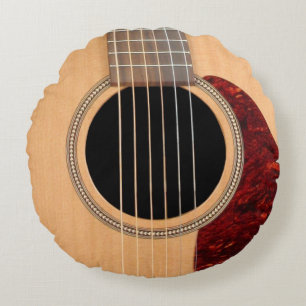 Dreadnought Acoustic 6 String Guitar Round Cushion