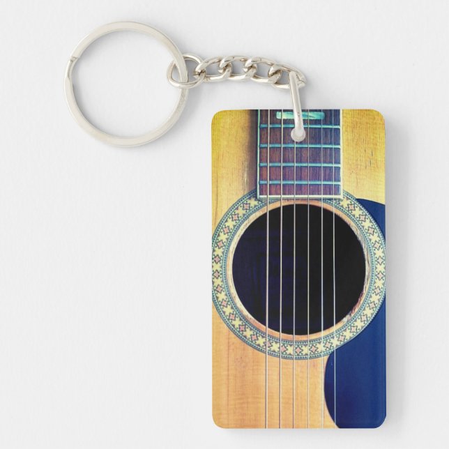 Dreadnought Acoustic Guitar Key Ring (Front)