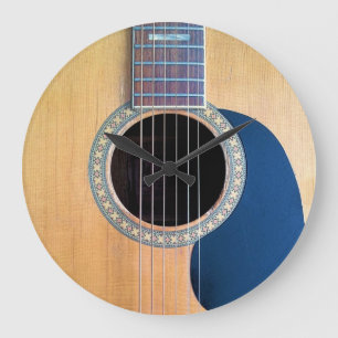 Dreadnought Acoustic Guitar Large Clock