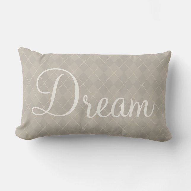 Dream Argyle Pillow (Front)