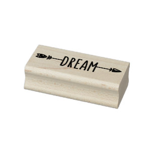 Dream Arrow Rubber Stamp