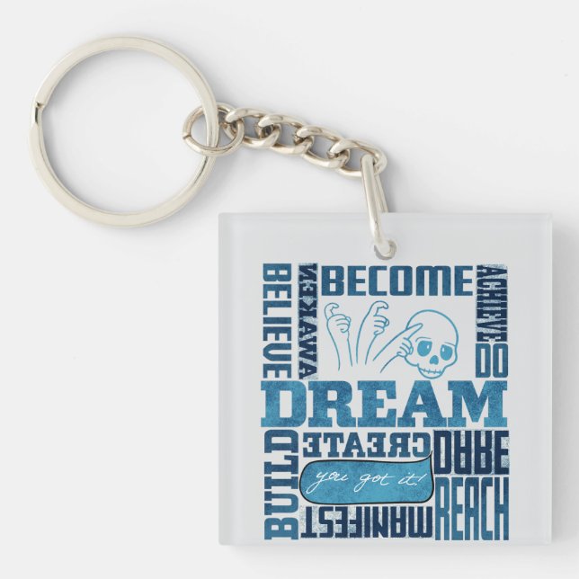 Dream - ASL Design Key Ring (Front)