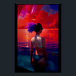 Dream Beach Sequence Poster<br><div class="desc">Dream Beach Sequence.  2023,  Ken Gage.  Digital art: pop surrealism.</div>