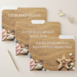 Dream Beach Vacation Rental Planning Organiser File Folder<br><div class="desc">Wonderful photo of beach sand filled with sea shells. Create your own folder for your dream beach vacation, beach wedding or beach honeymoon. Keep folders filled with travel documents, beach rental contract, activity confirmations, maps, bucket list of things to do, restaurant recommendations, packing list and itinerary information.</div>