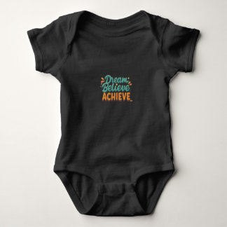 Dream. Believe. Achieve. Baby Jersey Bodysuit
