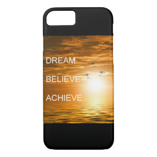 dream believe achieve motivational quote Case-Mate iPhone case
