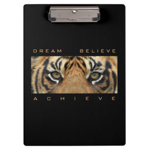 Dream Believe Achieve Motivational Quote Template Clipboard