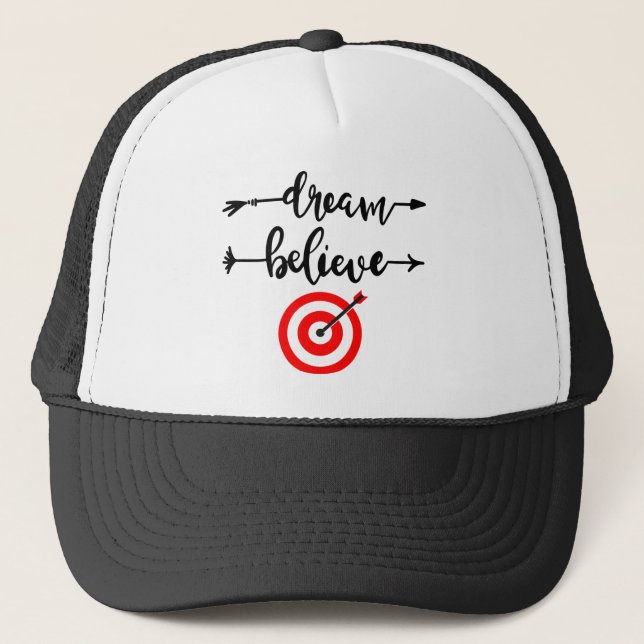 DREAM BELIEVE ACHIEVE TRUCKER HAT (Front)