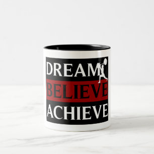Dream Believe Achieve Weightlifting Mug