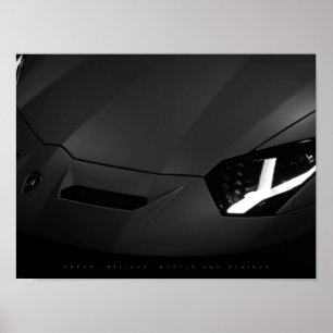 Dream, Believe, Hustle and Achieve   Motivational Poster