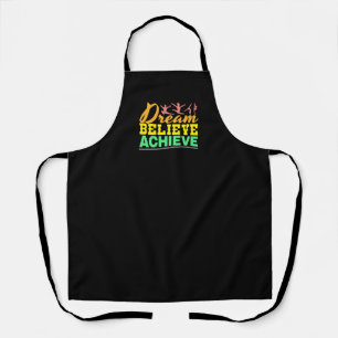 Dream Believe Quote - Women's Gymnastics Apron