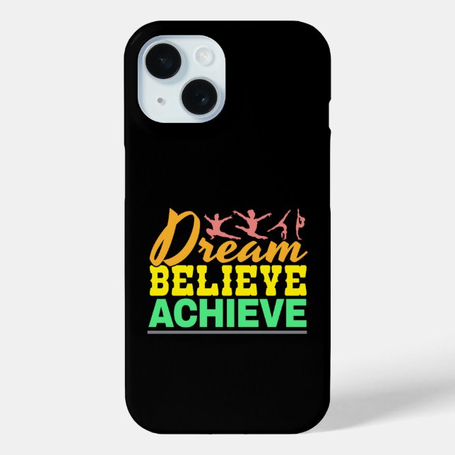 Dream Believe Quote - Women's Gymnastics  Case-Mate iPhone Case (Back)