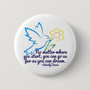 Dream Big 6 Cm Round Badge