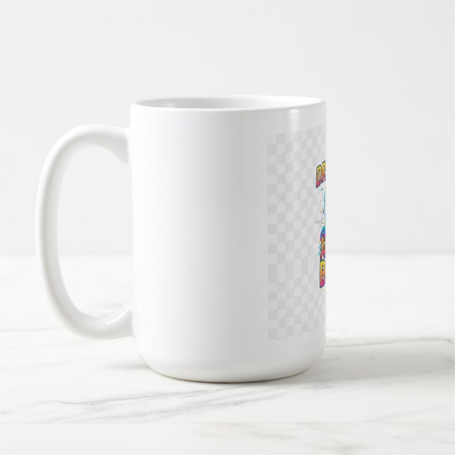 Dream Big Achieve Bigger | Retro Rocket Launch & S Coffee Mug (Left)