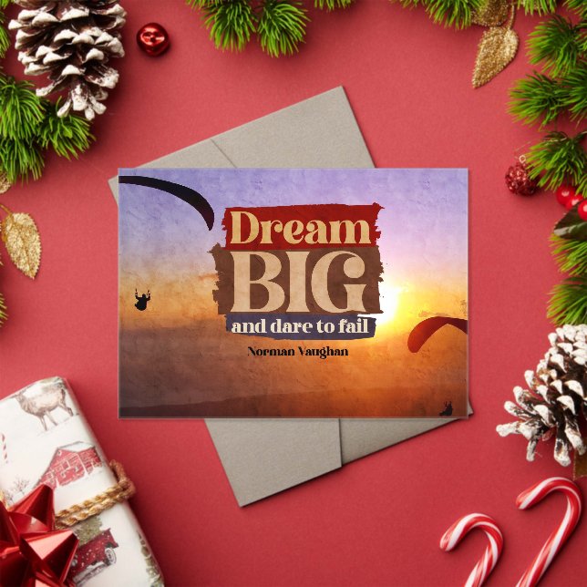 Dream Big And Dare To Fail Acrylic Invitations (Insitu (Holiday))