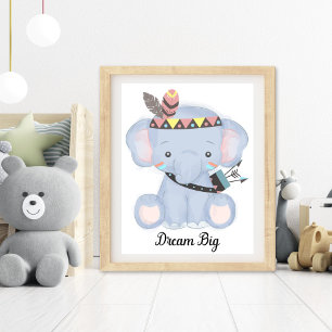 Dream Big Animal Nursery Wall Art