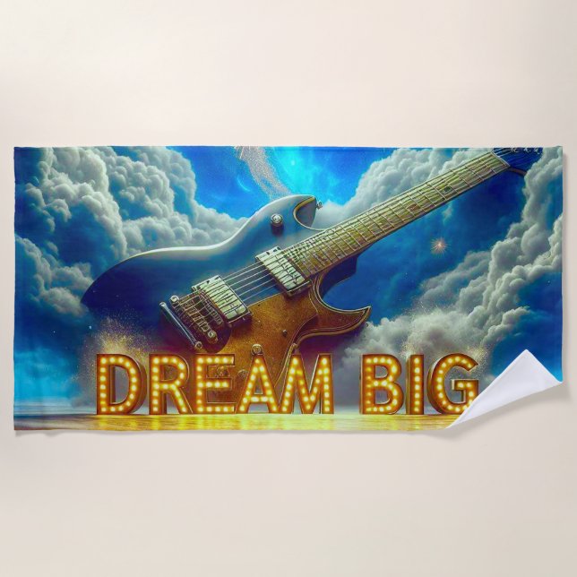 Dream Big Beach Towel (Front)