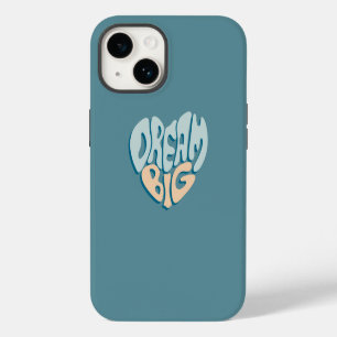Dream Big: Blue Heart of Success iPhone 14 Case