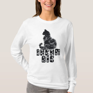 Dream Big Cat, Cloud Shaped Cat Graphic  T-Shirt