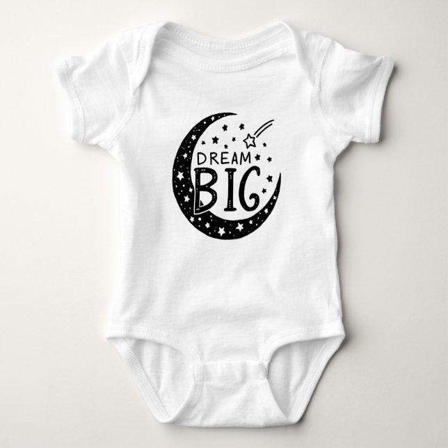 Dream Big Celestial Night Baby Bodysuit (Front)