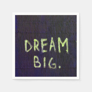 Dream Big Chalk Motivational Inspirational Napkin