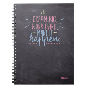 Dream Big Chalkboard Notebook