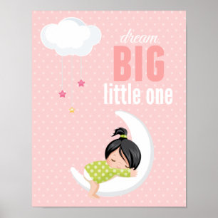 Dream big * choose background colour poster