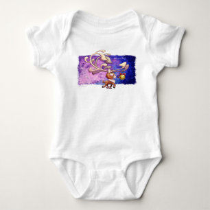 DREAM BIG CHRISTMAS REINDEER by Jeff Willis Art Baby Bodysuit