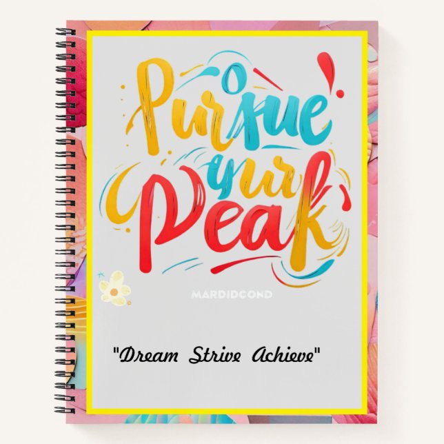“Dream Big, Climb High” Notebook (Front)