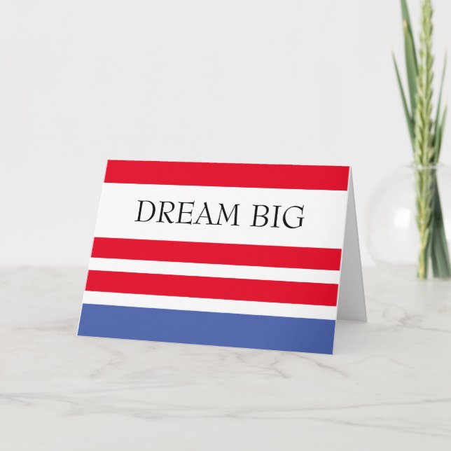 Dream Big Congratulations on Becoming a Citizen Card (Front)
