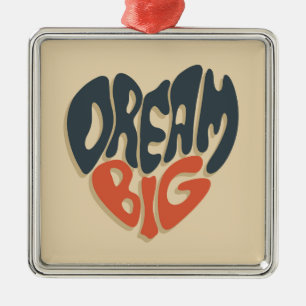 Dream Big: Cool Congratulations on Graduation Metal Ornament
