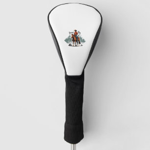 Dream Big- Cowboy Riding Horse Golf Head Cover