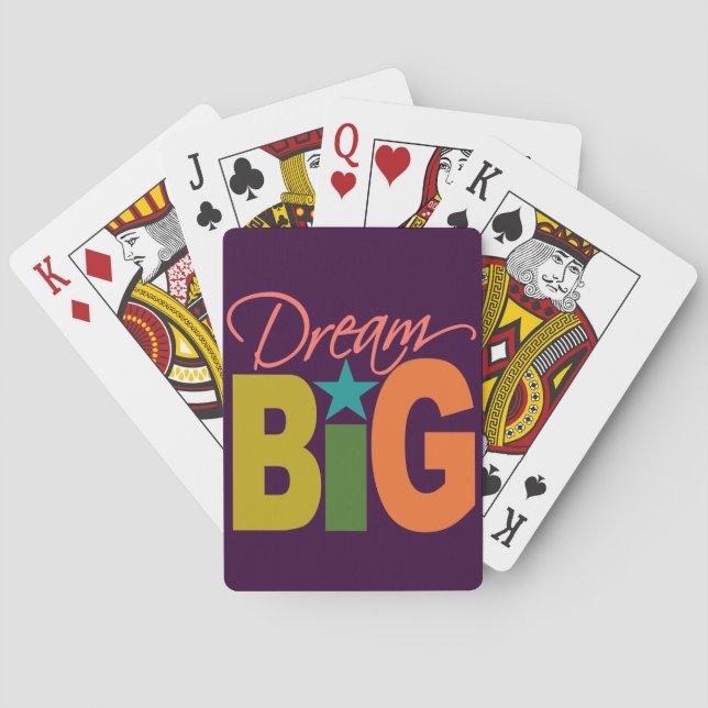 Dream BIG custom playing cards (Back)