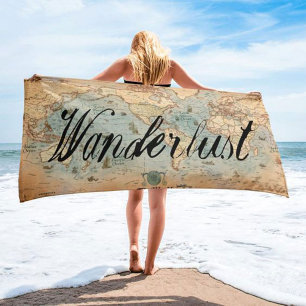 Dream big custom wedding vacation beach towel