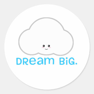 Dream Big Cute Kawaii Sticker Cloud