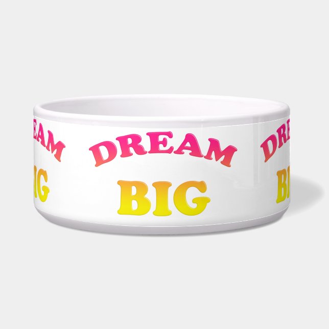 dream big. Decorative gradient text. (Front)