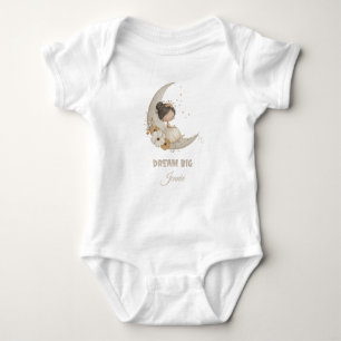Dream Big Fairy Moon Child – Personalised Name Baby Bodysuit