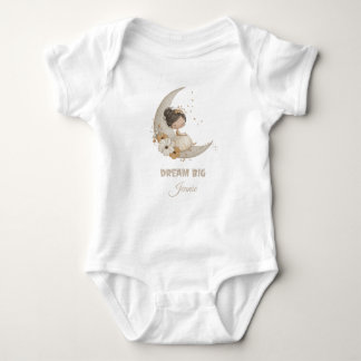 Dream Big Fairy Moon Child – Personalised Name Baby Bodysuit