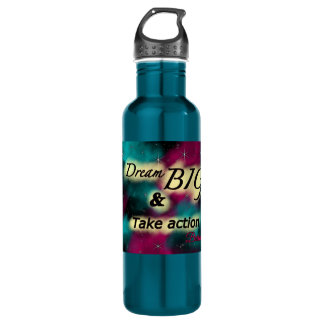 Dream big galaxy water bottle