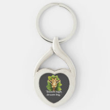 "Dream Big – Giraffe Keychain"Keychains