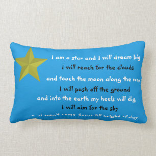 Dream big kids poem lumbar cushion