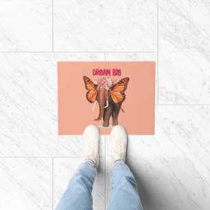 Dream Big Like An Elephant Inspirational Doormat