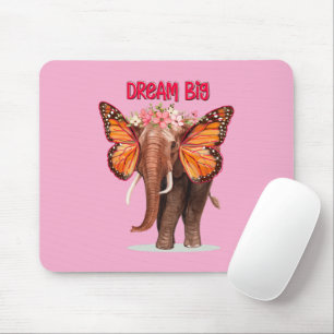 Dream Big Like An Elephant Inspirational Mouse Pad